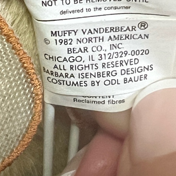 Muffy  Vanderbear Vd Beekeeping collection NWOT - Picture 7 of 7